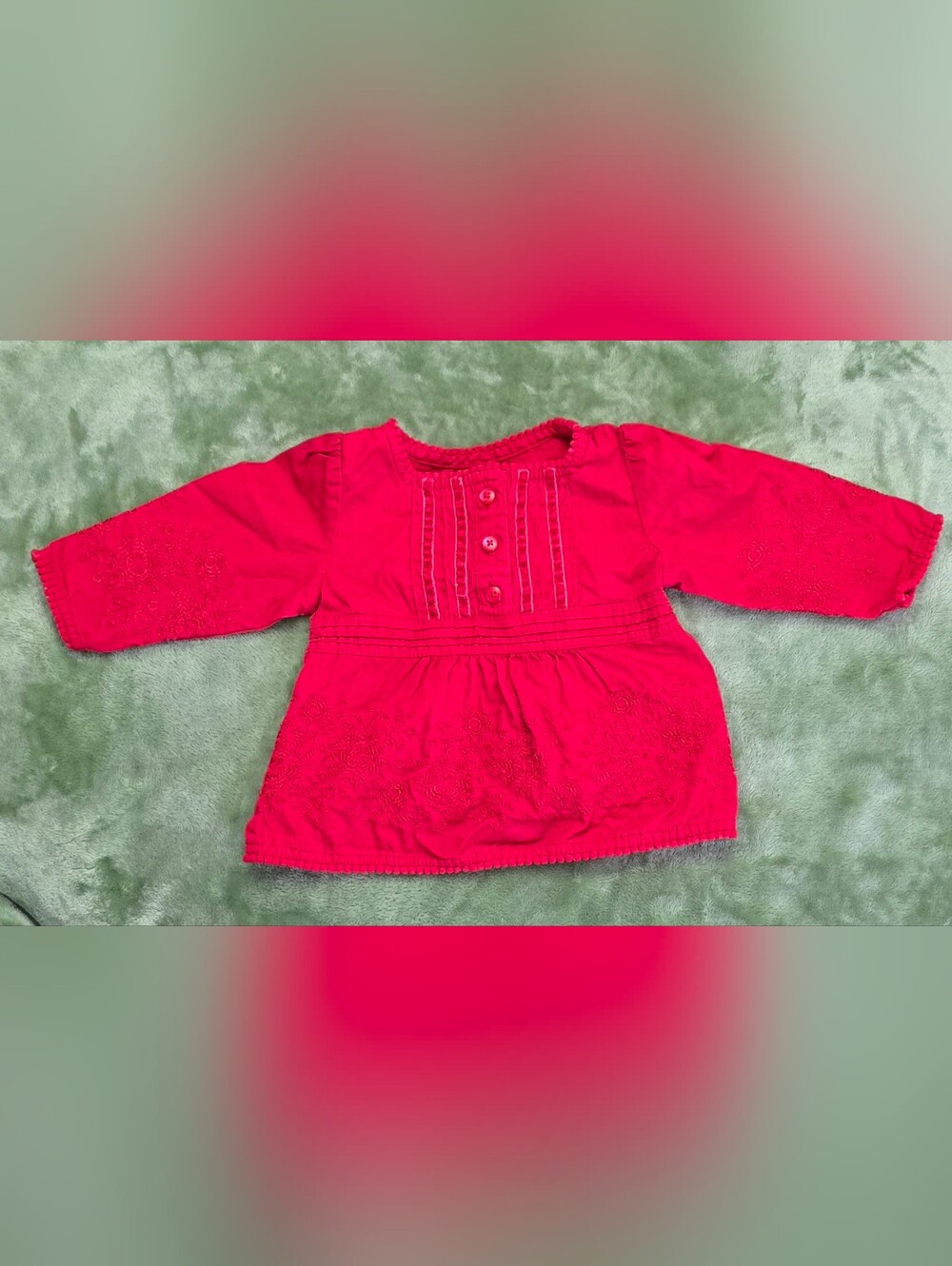 Girls Long-sleeved Shirt - Size 3-6 Months